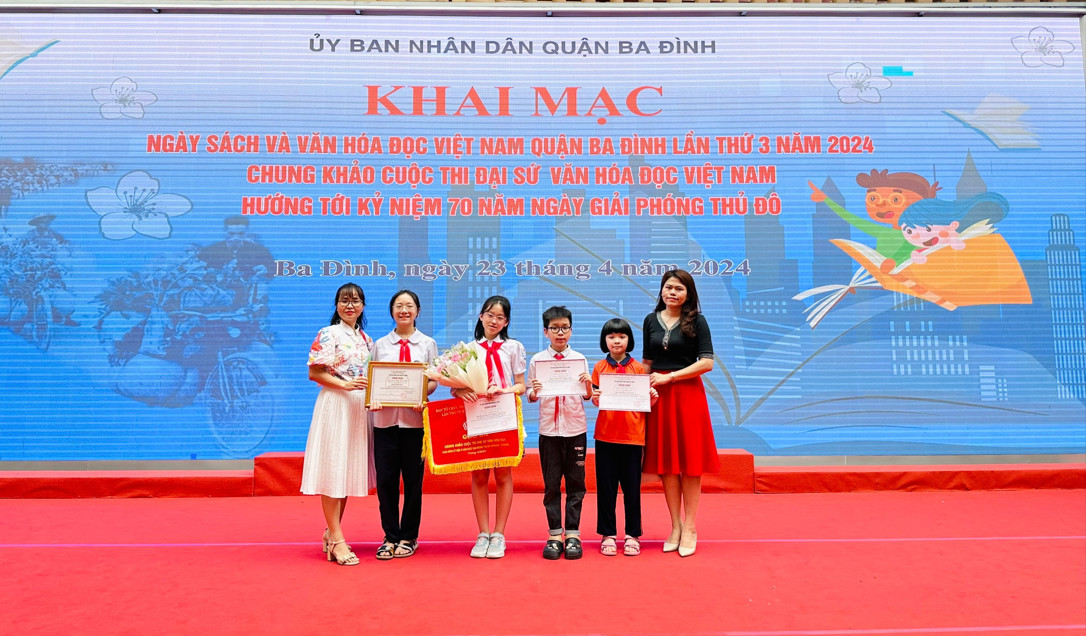 Học sinh trường Tiểu học Ngọc Hà vinh dự đạt giải trong Cuộc thi Đại sứ văn hóa đọc Việt Nam